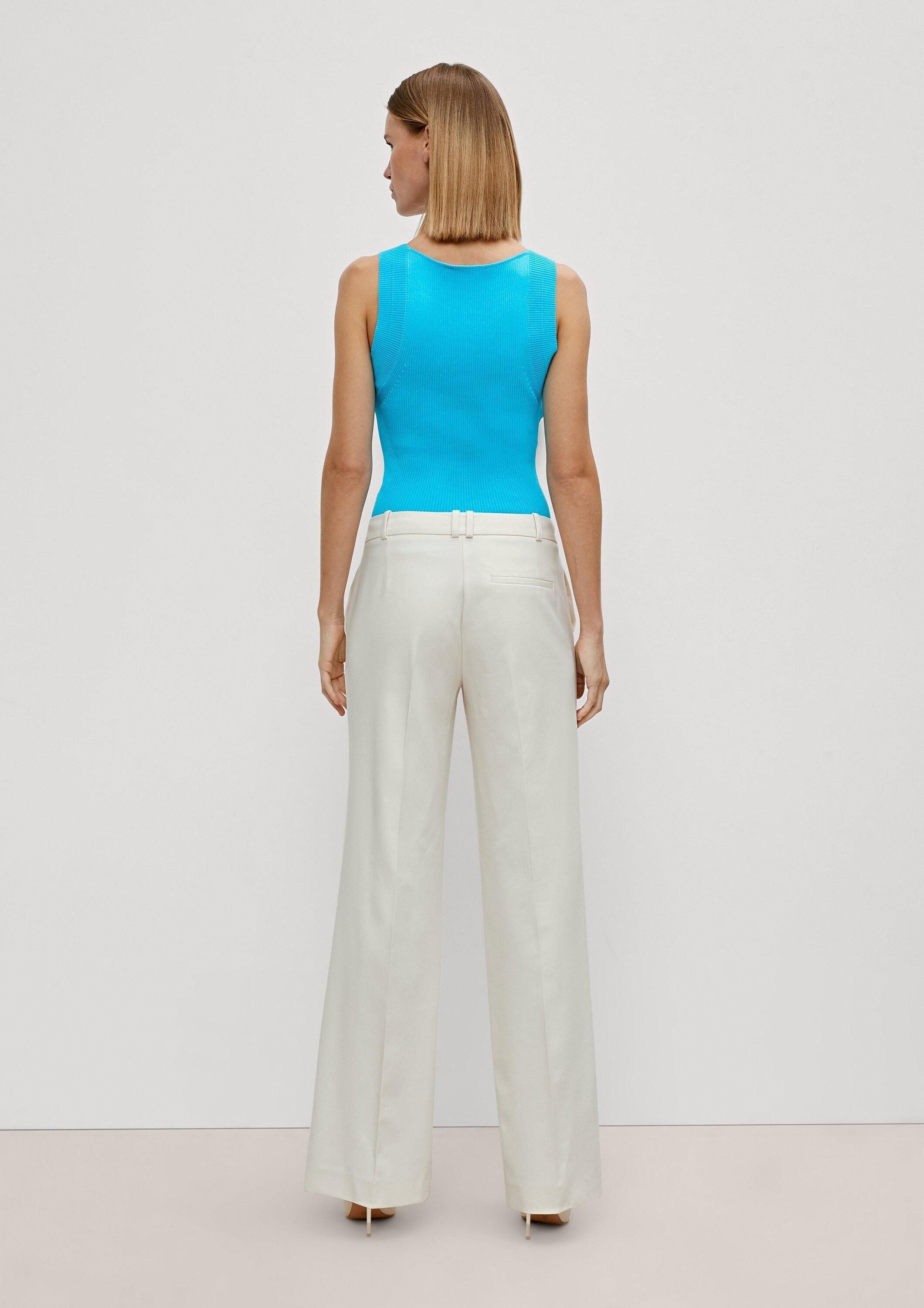 comma Chinos Hose Loose: Hose mit High Rise-Bund
