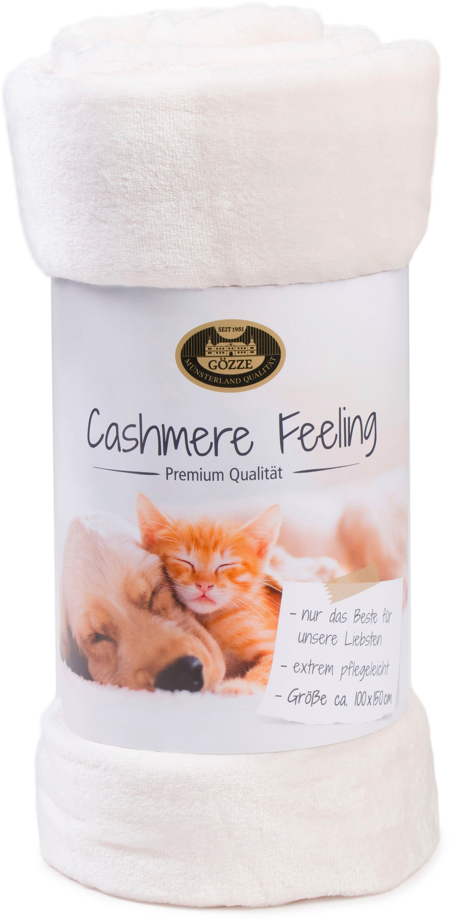 Plaid Haustierdecke Cashmerefeeling, Gözze, strapazier- und widerstandsfähig