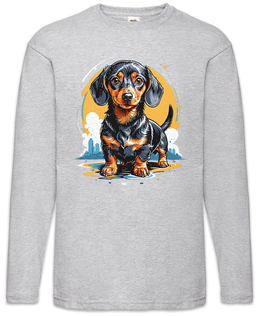Langarmshirt Sweet Dackel Art Langarm T-Shirt Dachshund Teckel Hund Dog Kurzhaar