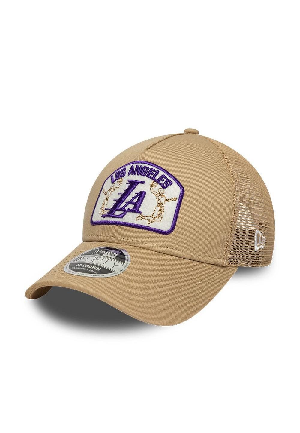Baseball Cap Los Angeles Lakers New Era NBA Patch 9Forty M-Crown A-Frame Trucker Ca