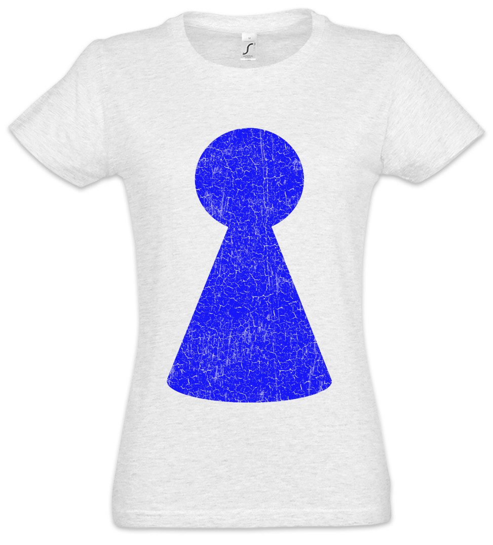 Urban Backwoods Print-Shirt Play Figure Damen T-Shirt Mensch Spiel Ärgere Game Dich Figur Nicht (1-tlg) Spielbrett Brettspiel Board Game