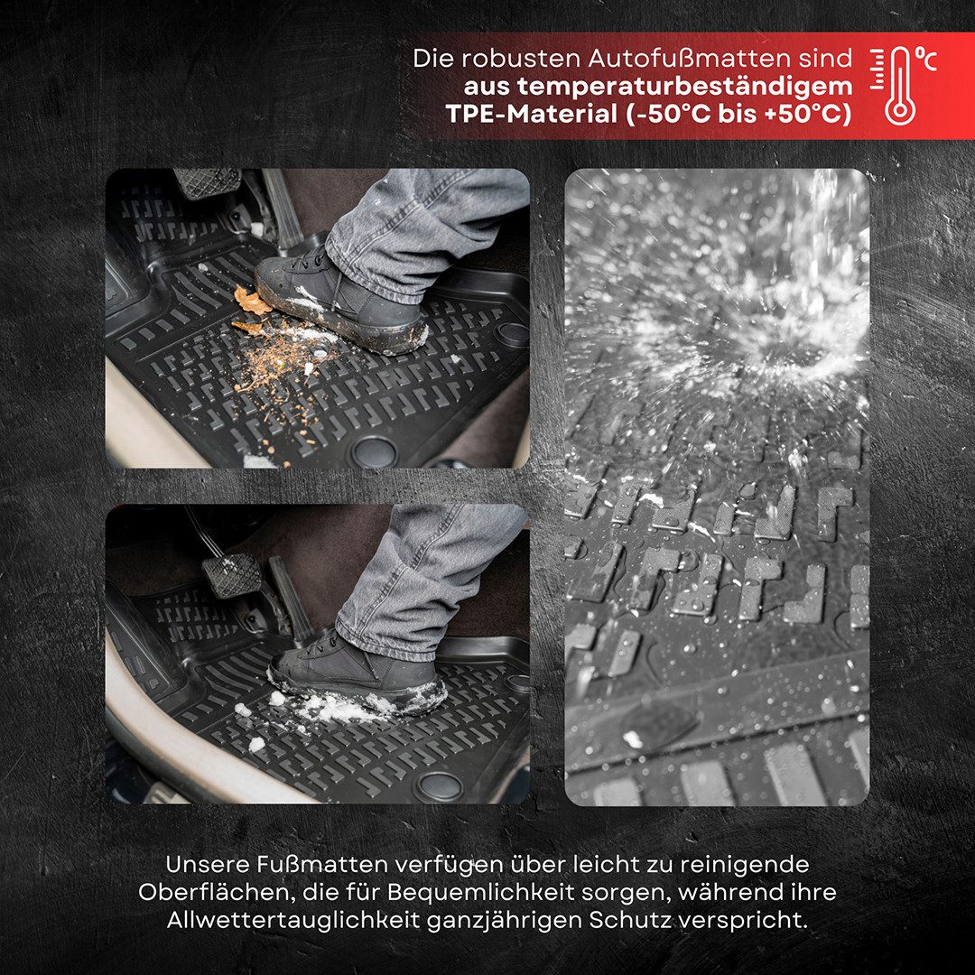 fussmattenprofi.com Auto-Fußmatte 3D Fußmatten passend für Volkswagen Jetta ab 2011 (1 St), für Volkswagen Volkswagen Jetta