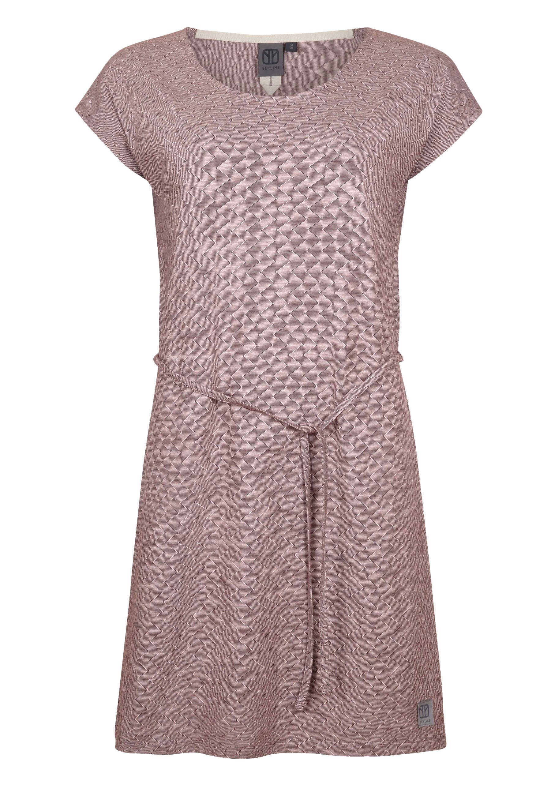 ELKLINE Sommerkleid Longsummer Bindeband an der Taille Kurzarm mehr