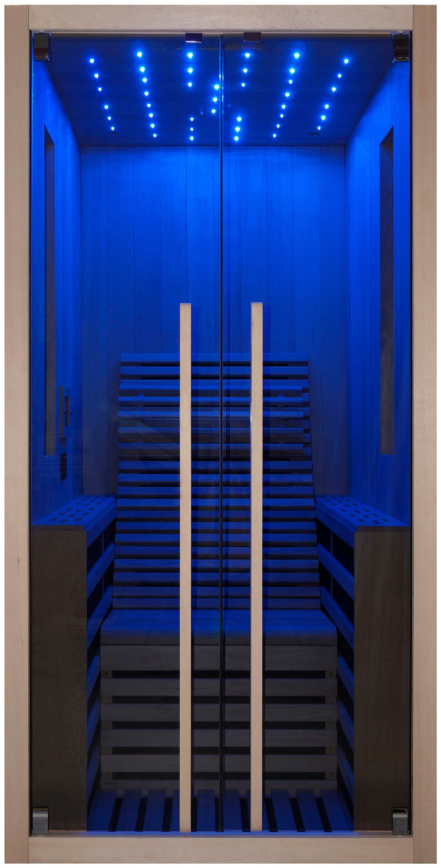 Sanotechnik Infrarotkabine CARBON 1, BxTxH: 130 x 100 x 195 cm, für 1 Person