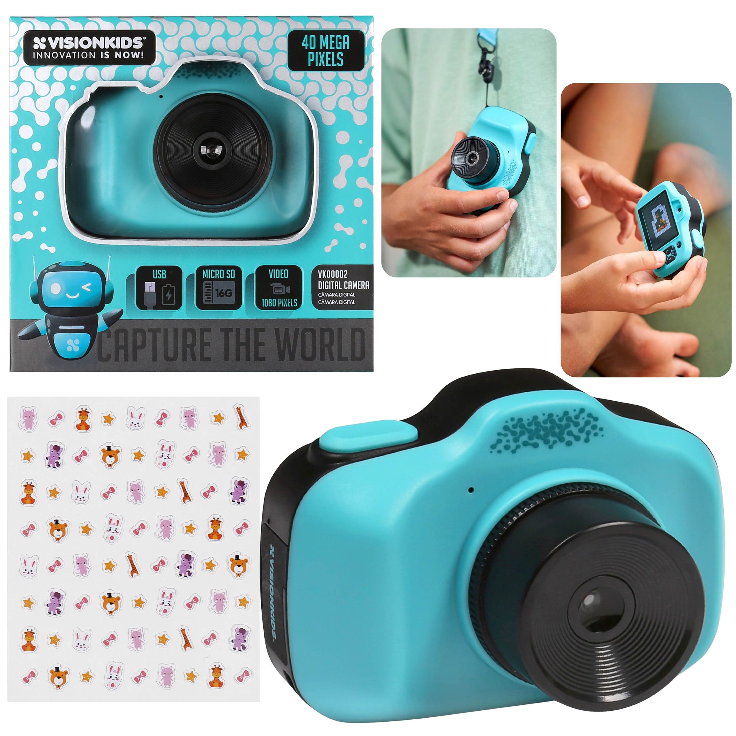 Sarcia.eu Spielzeug-Kamera Digitalkamera für Kinder – Mini-Spielkamera mit Tragegurt