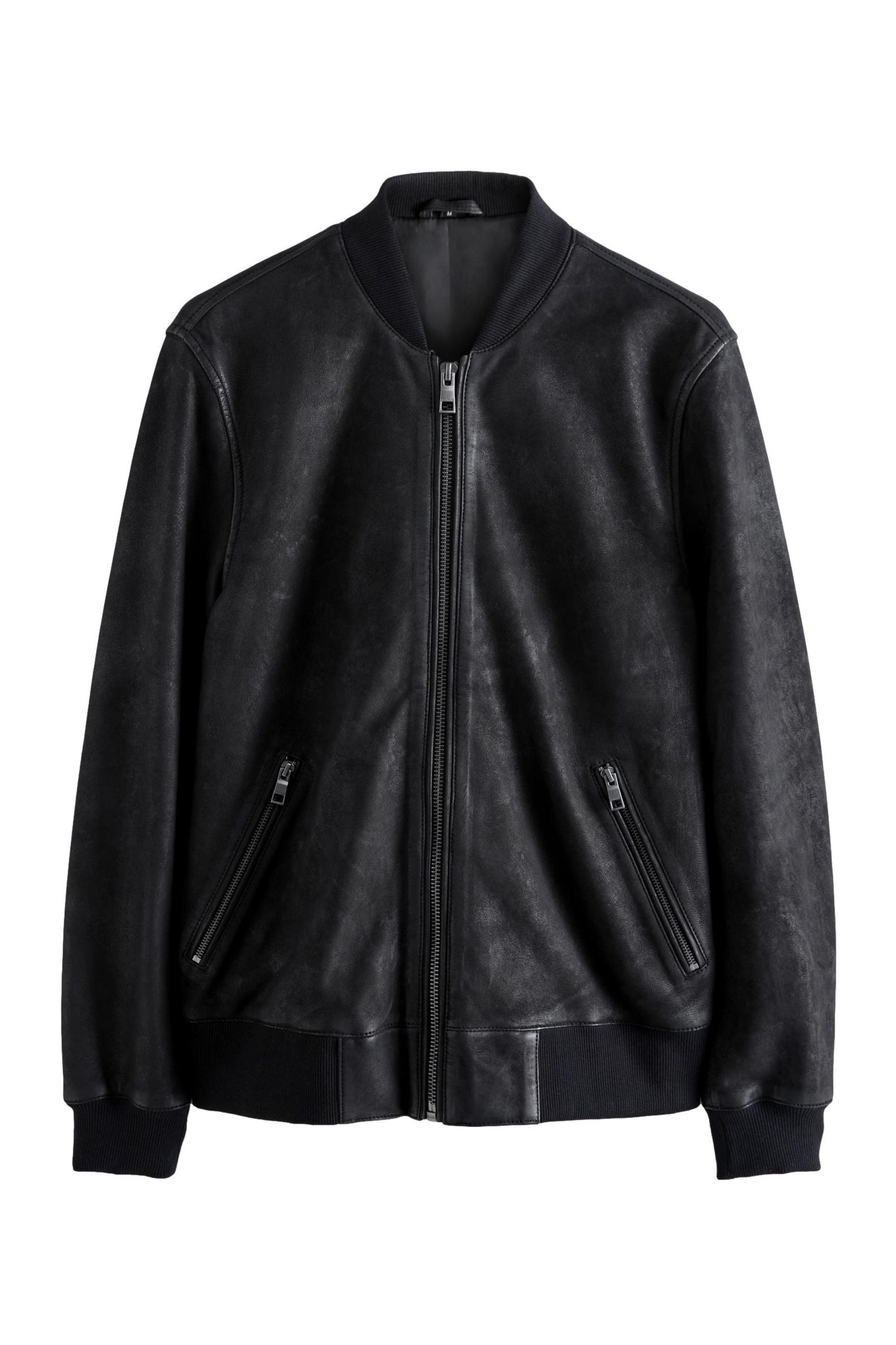 Next Bomberjacke Bomberjacke aus Nubukleder (1-St)