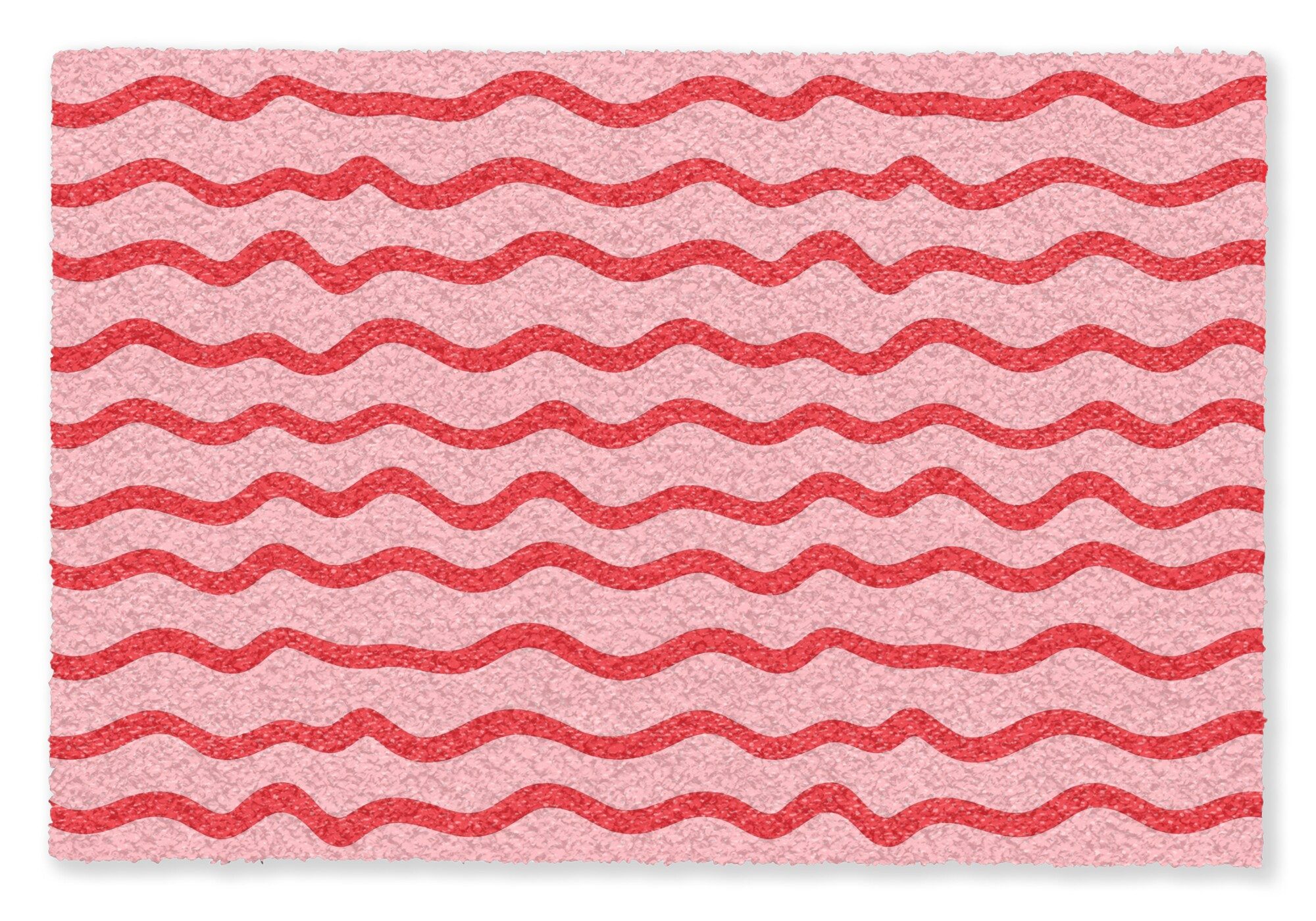 MuchoWow Fußmatte Verspielt - Muster - Rot, Rechteckig, innen Schmutzfangmatte, Tür, Schmutzfänger Flur, Teppich 60x40 cm
