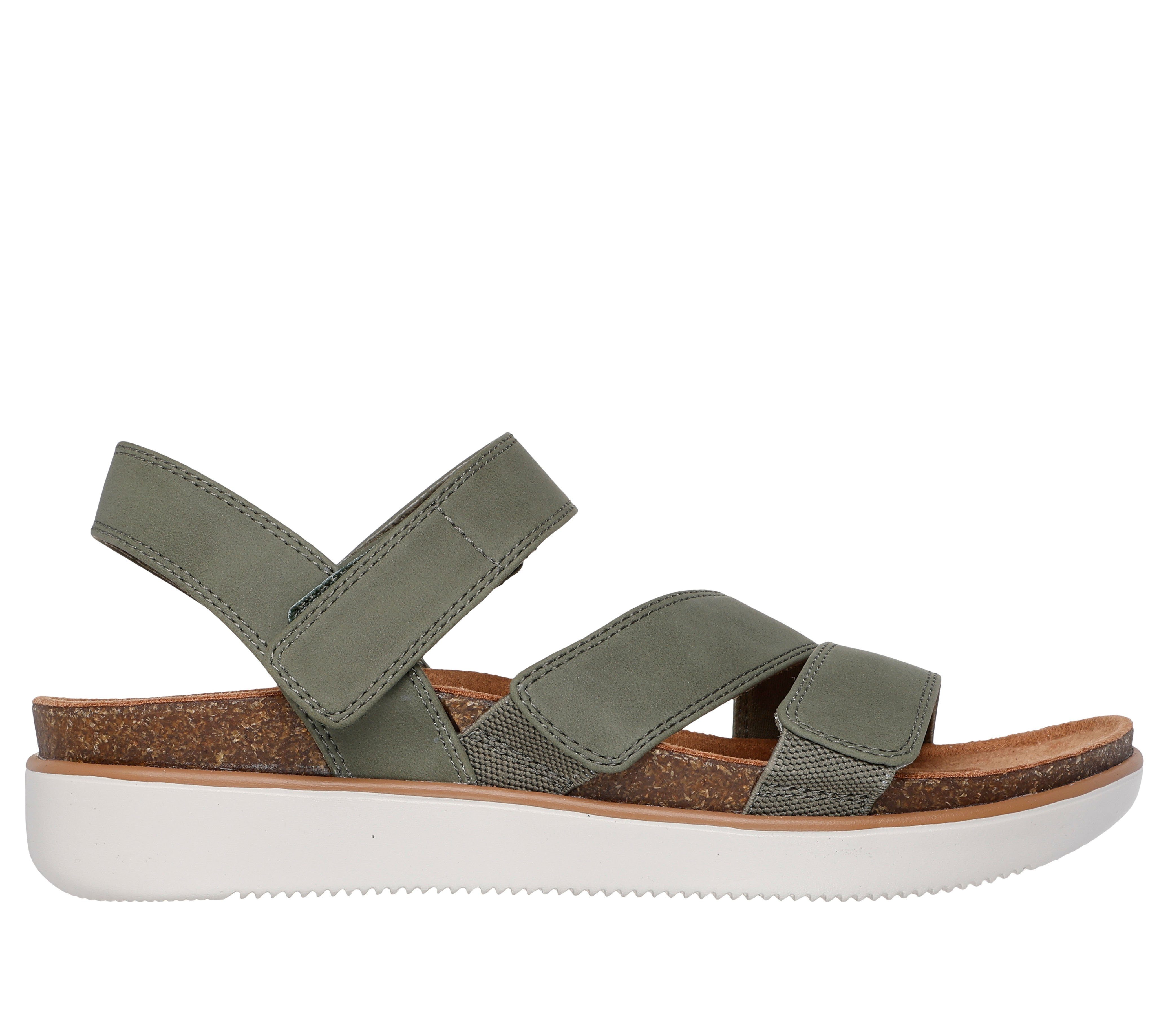 Skechers LIFTED COMFORT Sandale Sommerschuh, Sandalette, Klettschuh mit Memory Foam