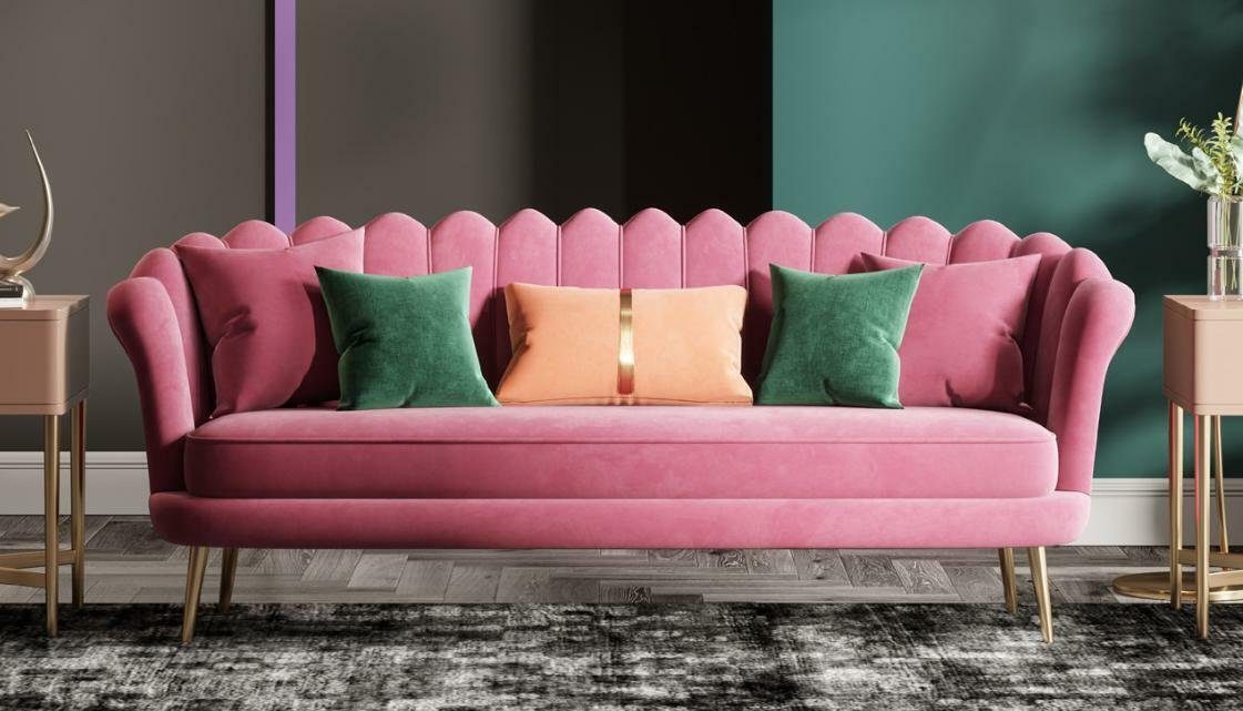 Sofa, Neu Möbel Sitz Sitzer Samt Sofas Sofa Relax JVmoebel 3 Couchen Textil Design