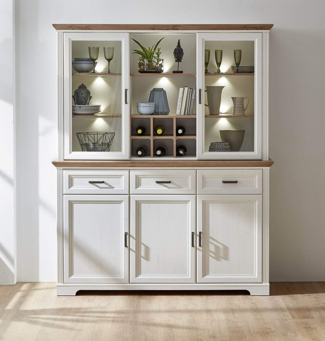 Innostyle Küchenbuffet Buffet Geschirrschrank JASMIN Pinie günstig online kaufen