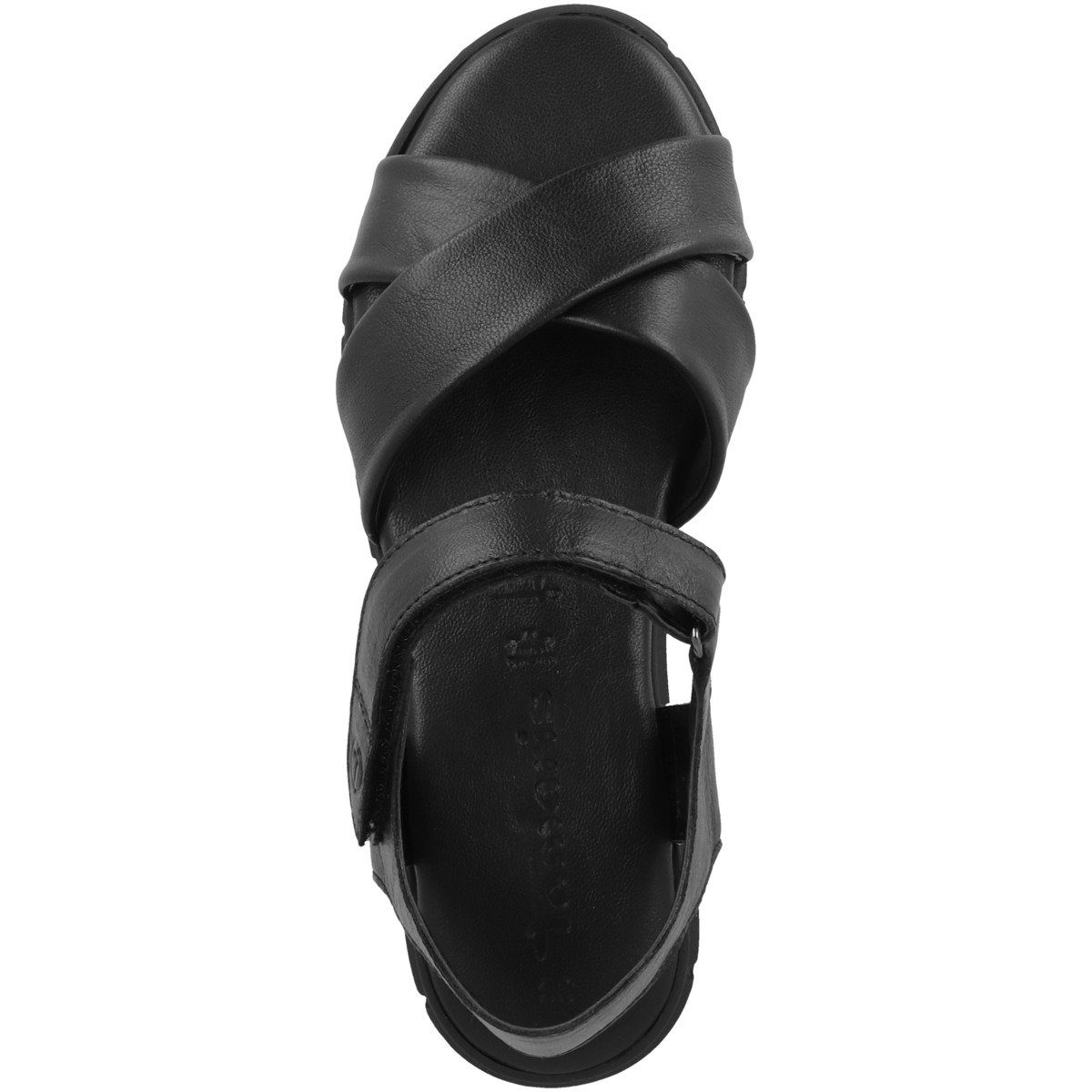 leather black Damen Tamaris Sandale 1-28242-20