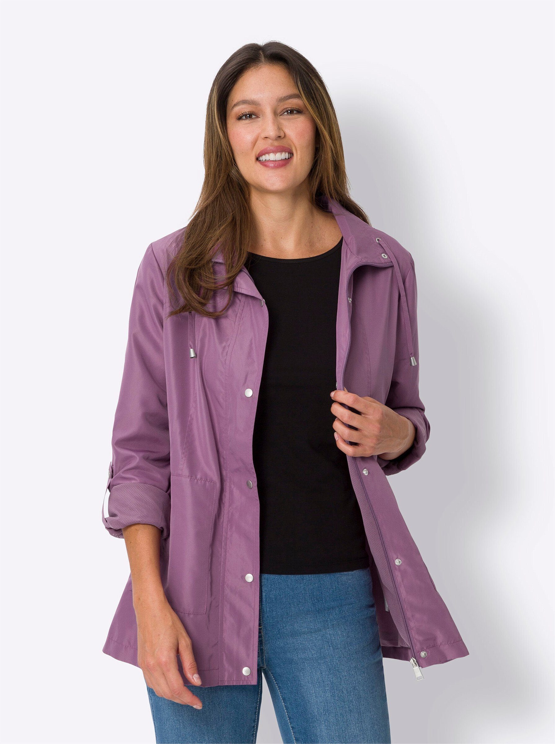 Sieh an! violett Allwetterjacke