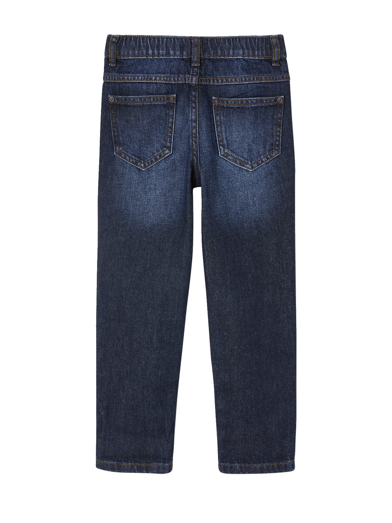 vertbaudet 7/8-Caprijeans Weite Kinder Jeans mit verstellbarem Dehnbund