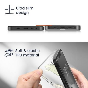 kwmobile Handyhülle Case für Motorola Moto G22, Hülle Silikon transparent - Silikonhülle