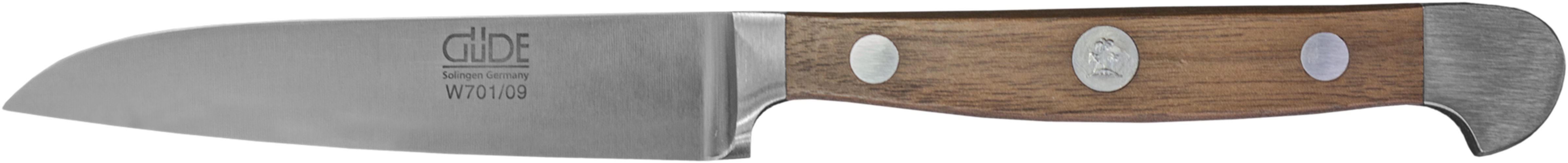 Güde Messer Solingen Gemüsemesser Güde Alpha Gemüsemesser 9cm, Walnuss