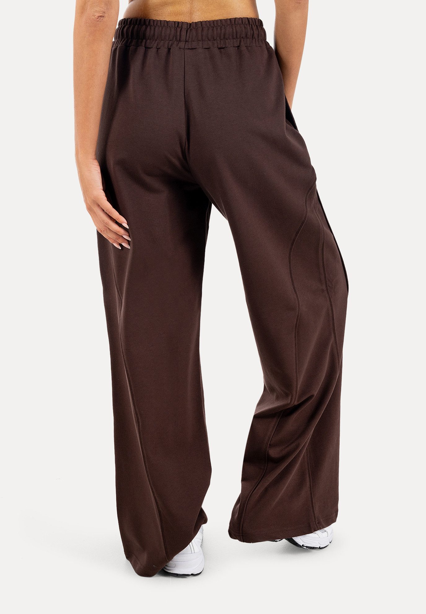 Smilodox Jogginghose Ylena, Sweatpants Damen, Loose Fit, Wide Leg mit Tunnelzug, Sport Elastischer Bund, Kordelzug, weites Bein, Logo, Gym & Homewear