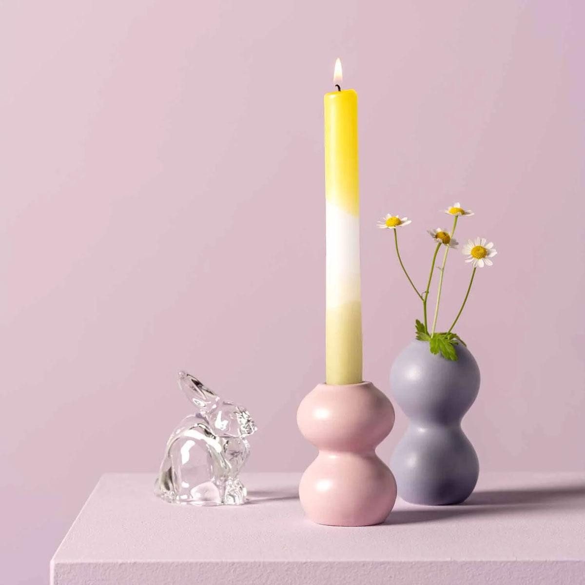 LEONARDO Osterfigur Leonardo Kerzenleuchter Vivace Keramik Flieder (11cm)