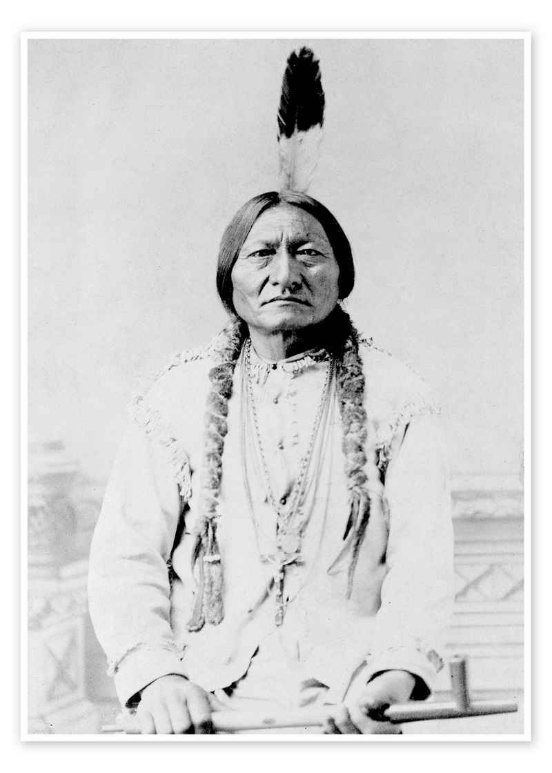 Posterlounge Poster Stocktrek Images, Sioux-Häuptling Sitting Bull, Fotografie