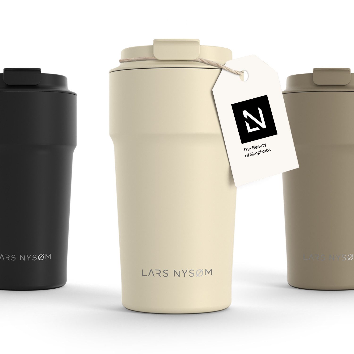 LARS NYSØM Thermobecher Bevægelse, 1-tlg., Thermobecher mit Vakuum Isolierung: 4h heiß / 8h kühl