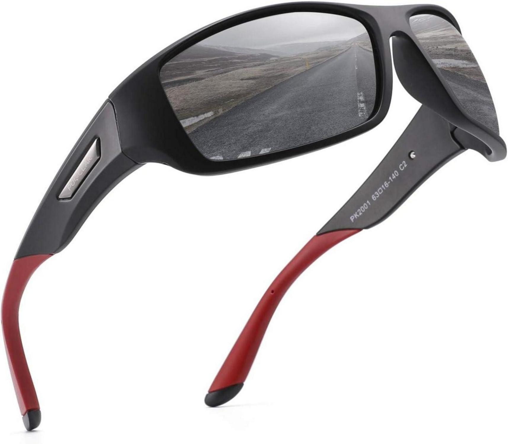 Sonnenbrille Herren Sonnenbrille Sportbrille Polarisiert UV400 Tr90 Galsses Schutz