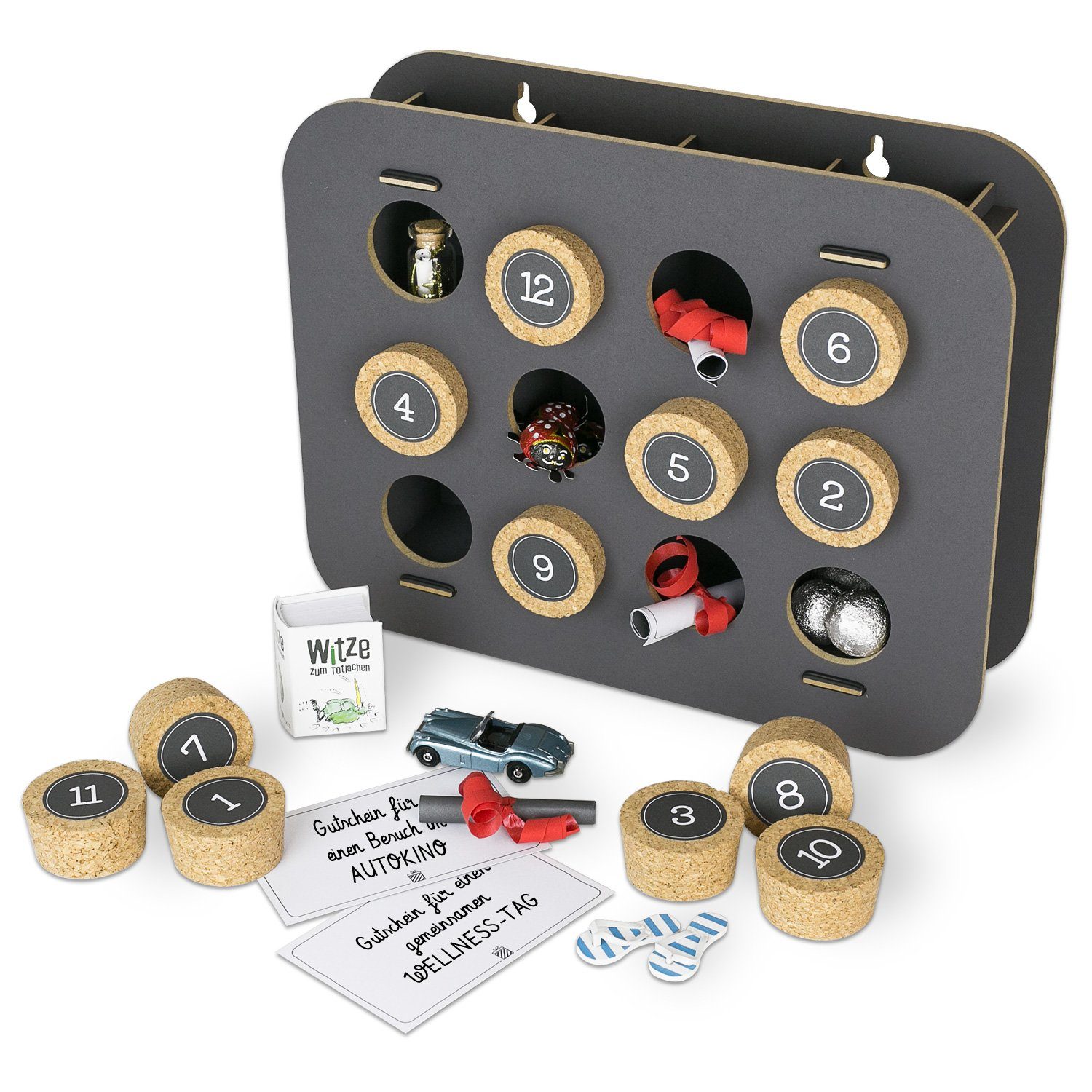 SURPRISA Kalender zum Selbstbasteln Geschenk Kalender, Kreative Geschenkverpackung - 12 individuelle Geschenke