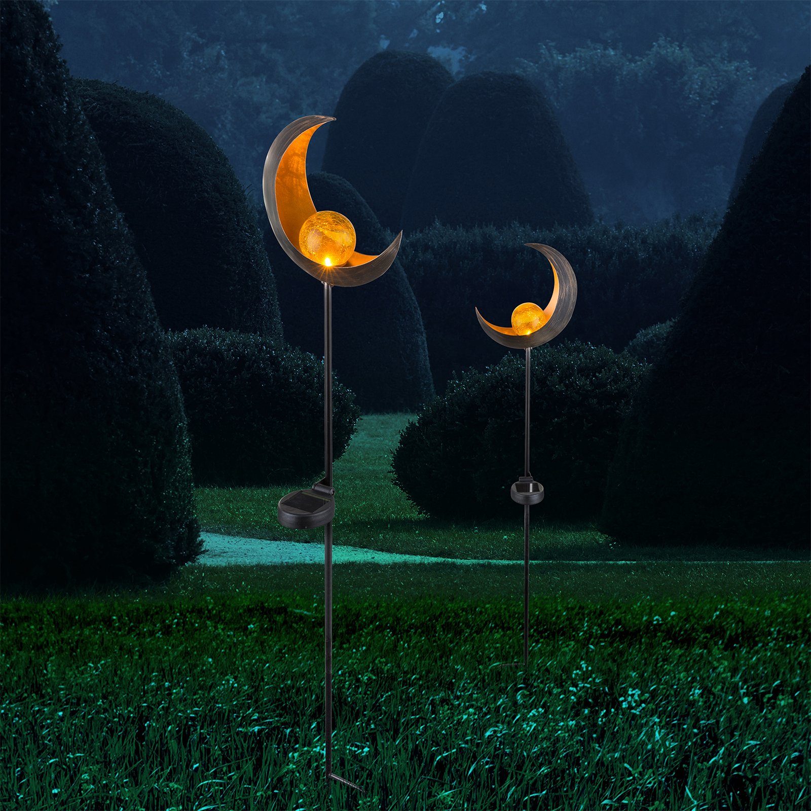 bmf-versand LED Solarleuchte Solarleuchte Garten 2er günstig online kaufen