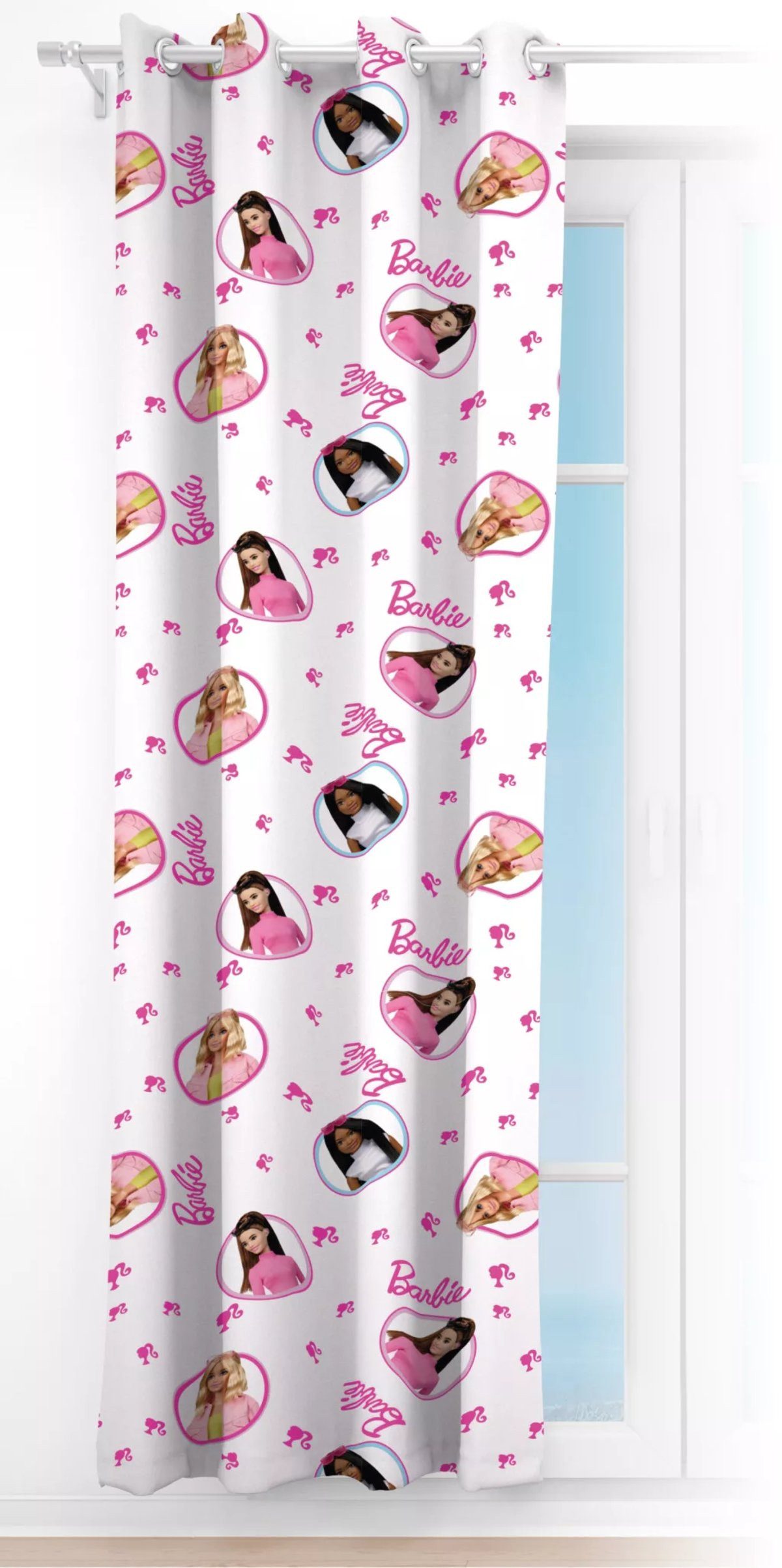 Barbie Duschvorhang Barbie-Vorhang 140 x 245 cm