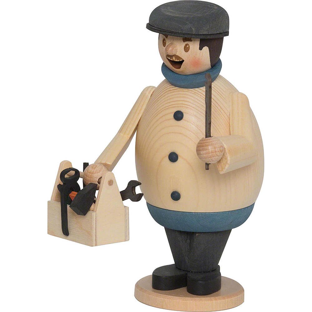 Kuhnert Räuchermännchen Max Klempner (16cm) Räuchermann von Drechslerei Kuhnert