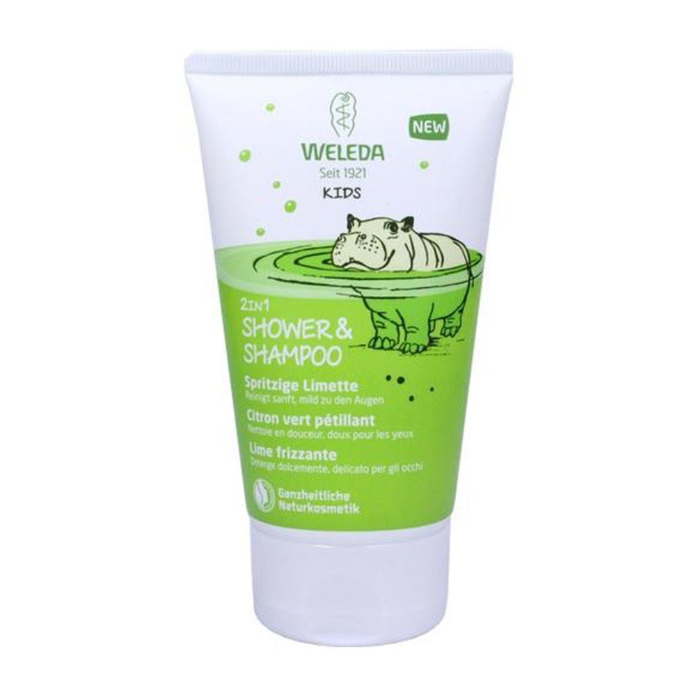 WELEDA AG Duschgel WELEDA Kids 2in1 Shower & Shampoo spritzig. Limette 150 ml