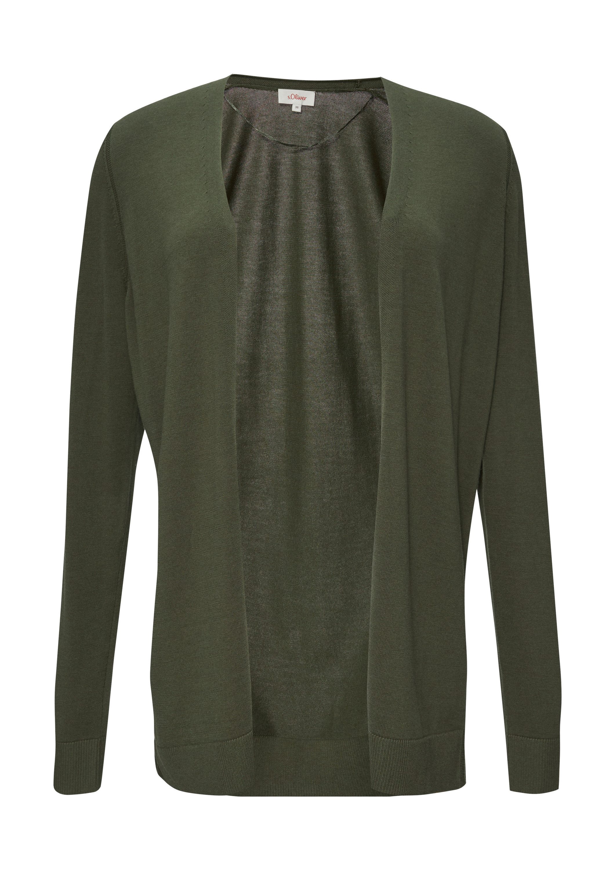 s.Oliver Cardigan Strickjacke Cardigan aus Viskose-Baumwollmix günstig online kaufen