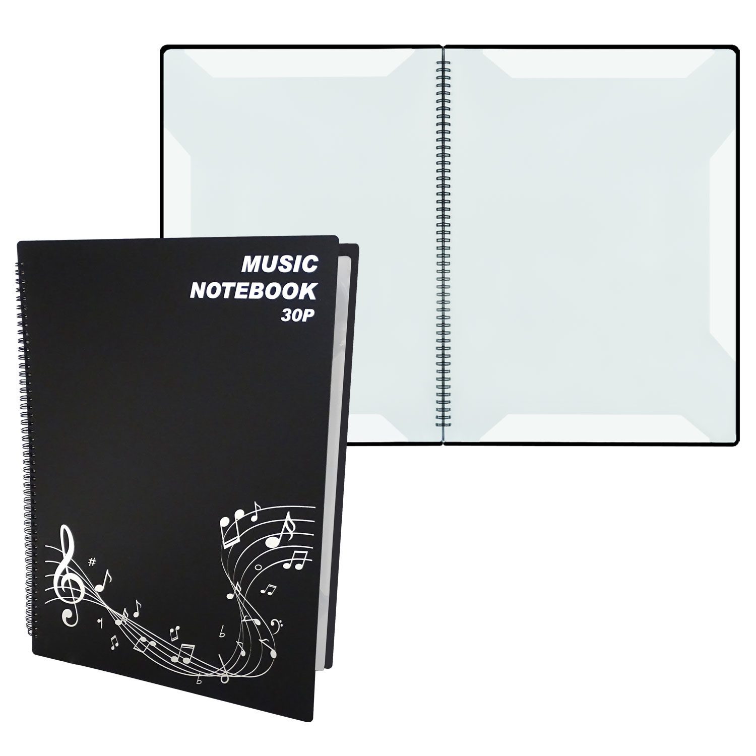 keepdrum Notenpult keepdrum MA30 Notenmappe für 30 Seiten A3 Format, (für 30 Seiten), DIN A3 Format