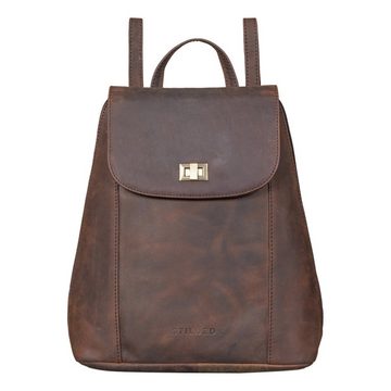 STILORD Cityrucksack "Victoria II" Lederrucksack Damen Vintage