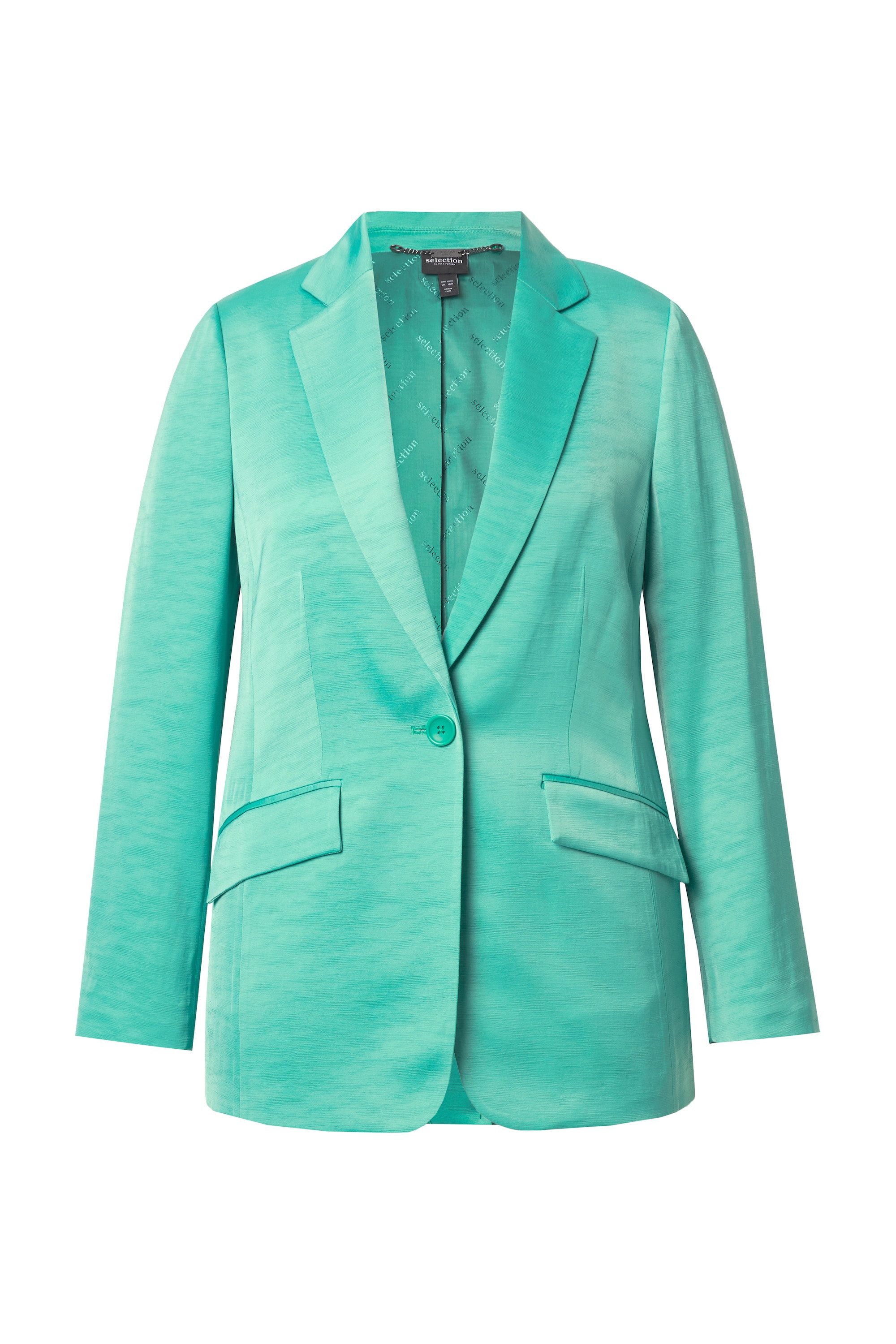 Ulla Popken Blusenblazer Blazer Struktur Reverskragen günstig online kaufen