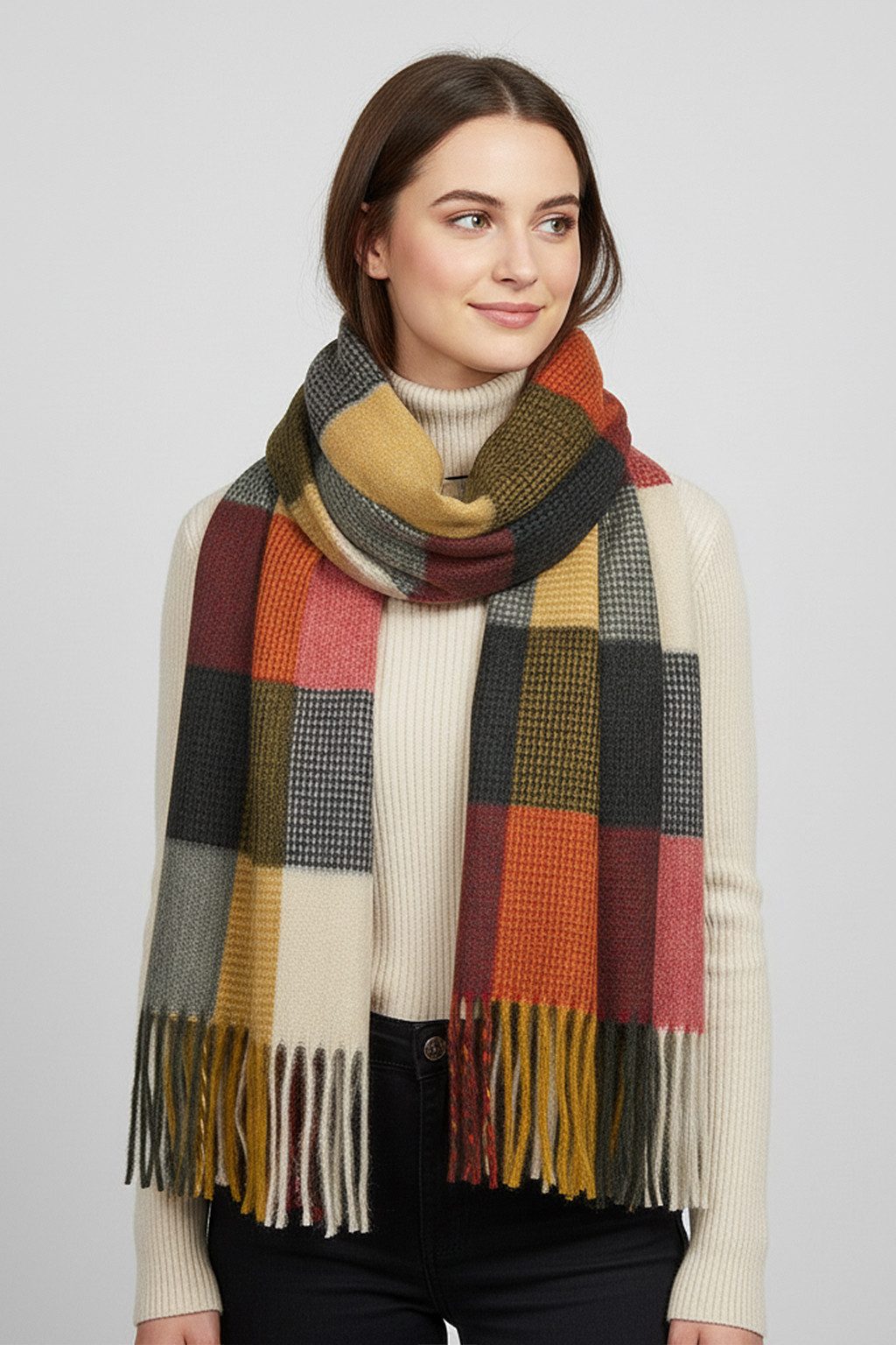 Faera Modeschal Weicher Winter-Schal aus Wolle - Stilvoll & Warm, (1-St), 9 günstig online kaufen