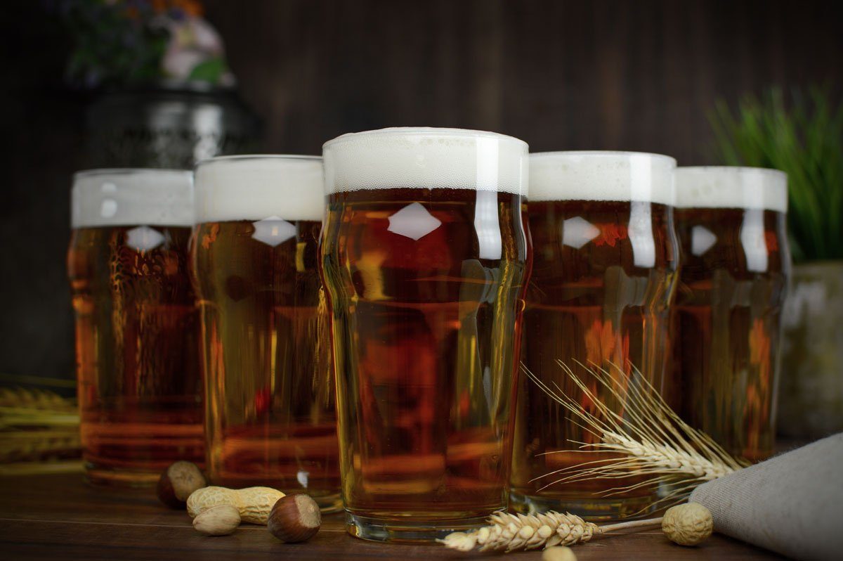 Sendez Bierglas 6 Pintgläser 0,5L Biergläser Pint Glas Trinkgläser Saftgläser, 6-tlg., Glas