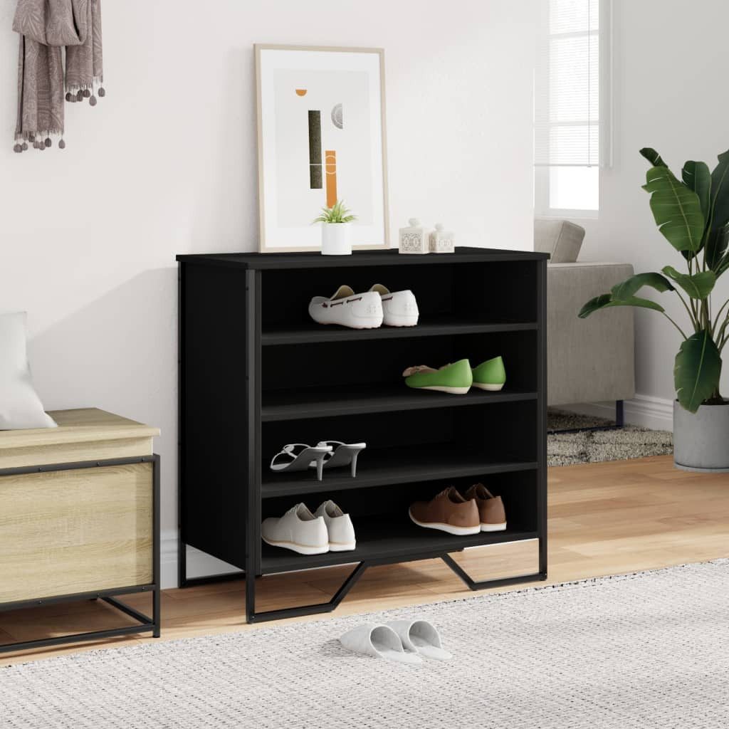 vidaXL Schuhregal Schuhregal Schwarz 80x38x78 cm günstig online kaufen