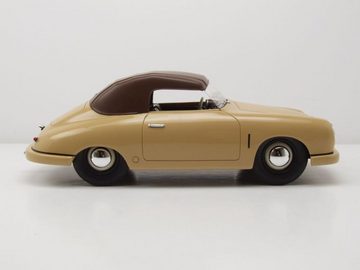 Schuco Modellauto Porsche 356 Gmünd Cabrio geschlossen 1949 beige Modellauto 1:18 Schuco, Maßstab 1:18
