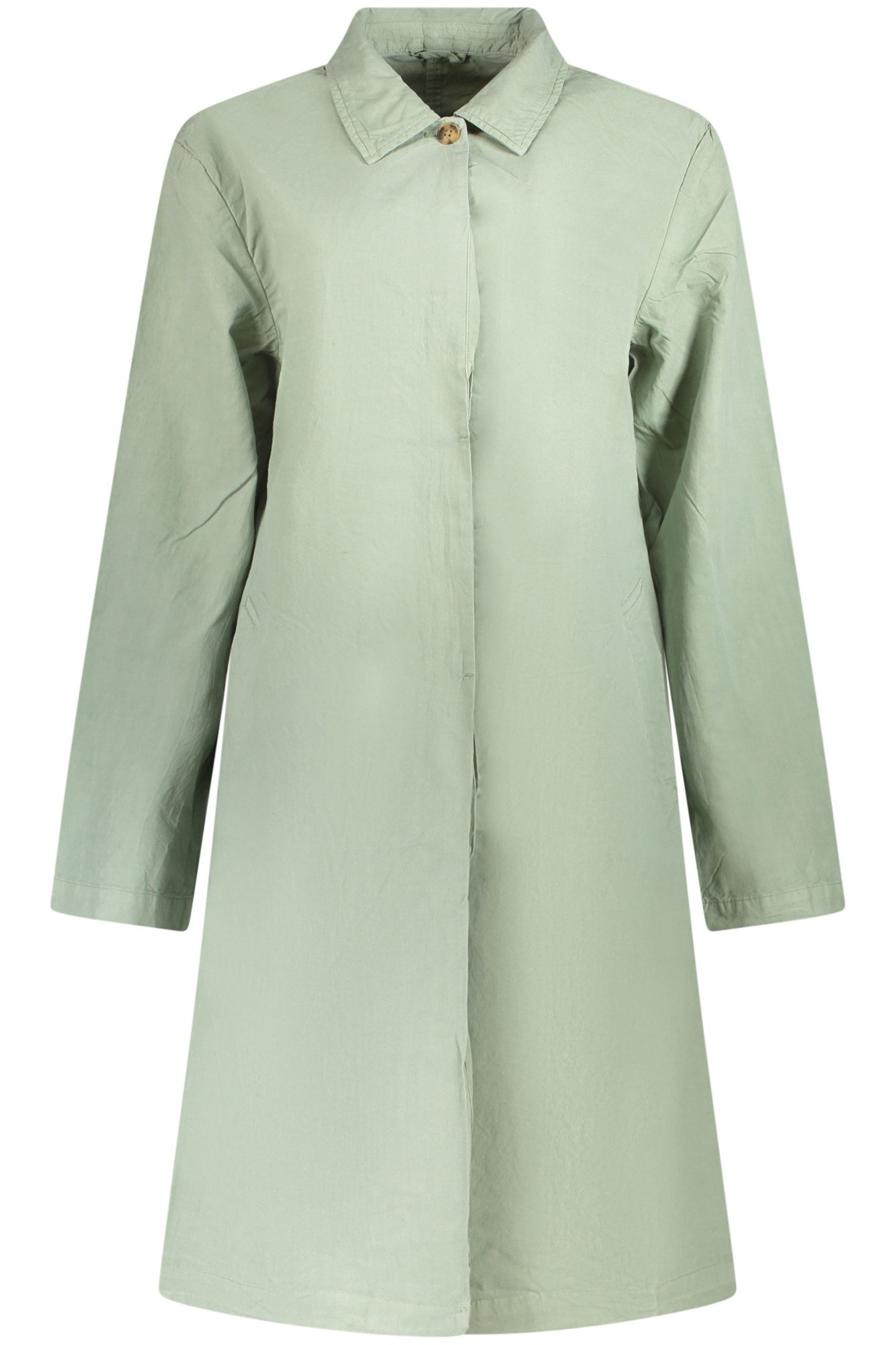 North Sails Outdoorjacke Eleganter grüner Trenchcoat für Damen mit Taschen und Knopfdesign