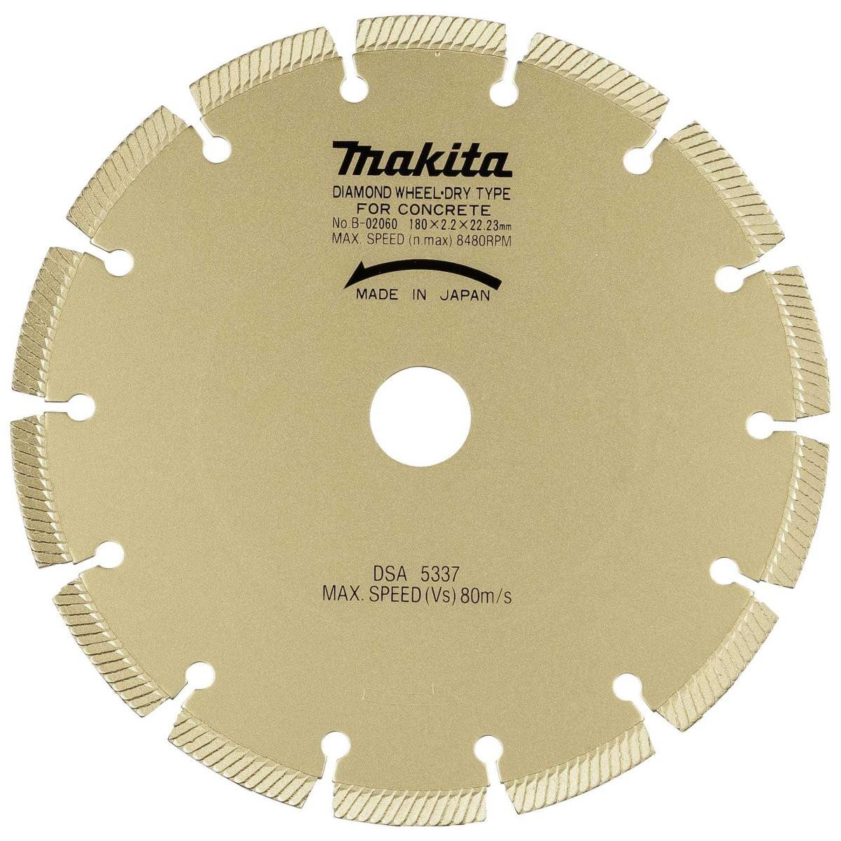 Makita Akku-Multifunktionswerkzeug Makita B-02060 180 mm Diamant-Trennscheibe, Produkt, Makita, Makita Werkzeug und Geräte für Heimwerker und Handwerk