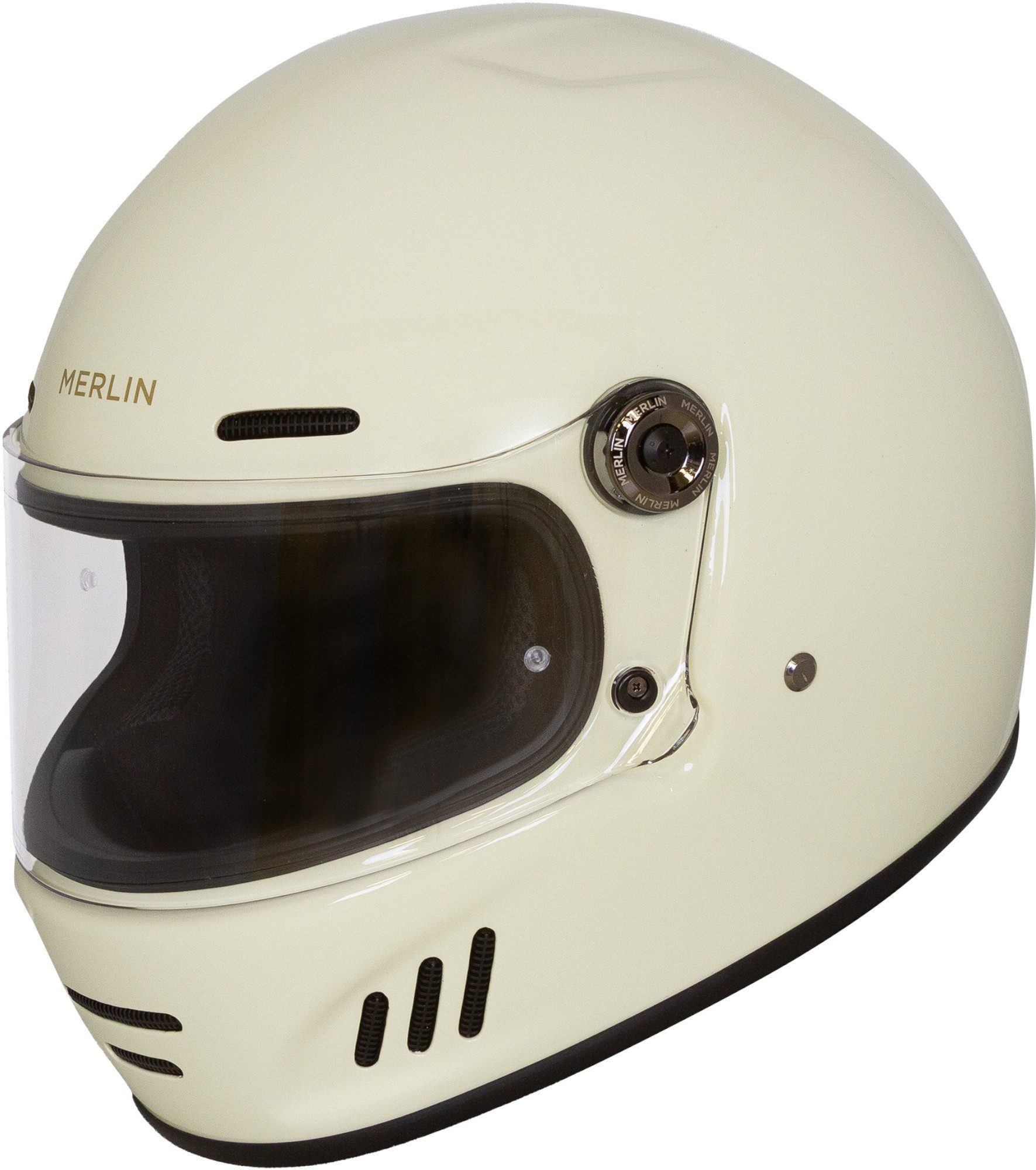 Merlin Motorradhelm Revival Helm, vorbereitet für Kommunikationssystem,geeignet für Brillenträger,v
