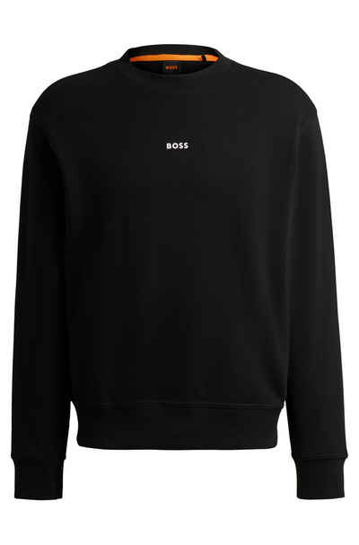 BOSS ORANGE Sweatshirt WeSmallcrew mit Logo auf der Brust