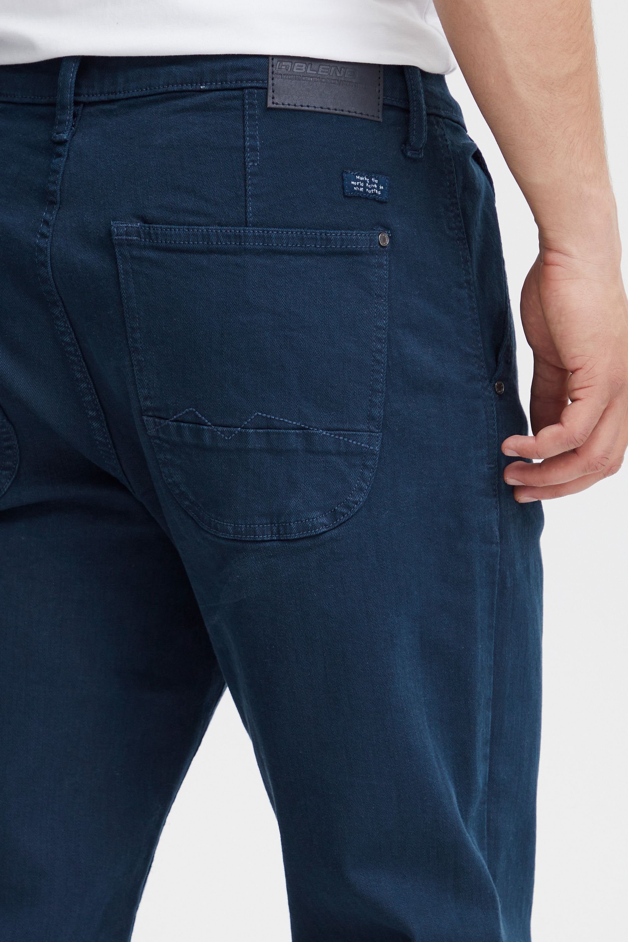 Blend 5-Pocket-Jeans BHCane Jeanshose mit weitem Schnitt und geradem Bein - Hurricane Fit
