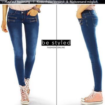 be styled Röhrenjeans skinny Damenhosen, low waist Jeans j17m