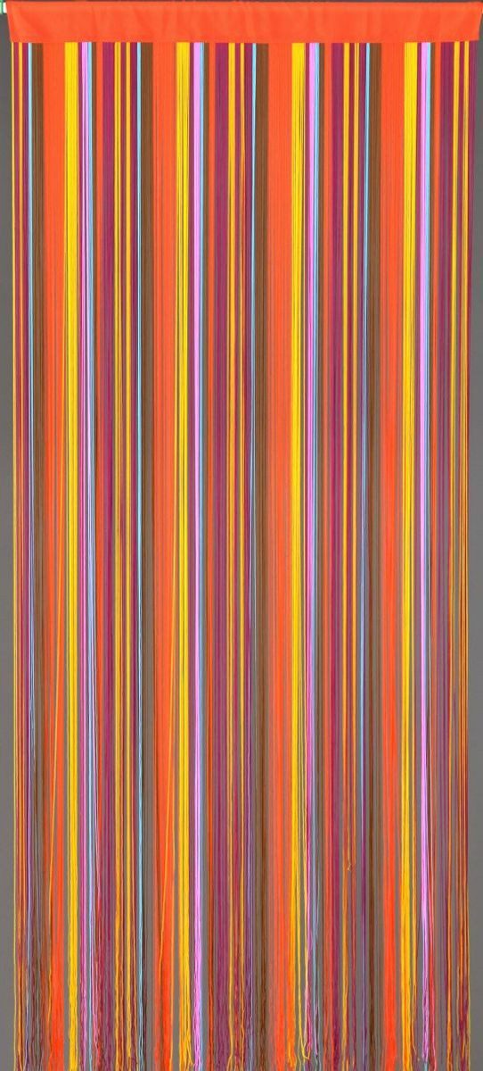 CONACORD Insektenschutz-Vorhang Decona Türvorhang Finca Streifenvorhang bunt, 90 x 200 cm, Polyester - hohe Fadenanzahl