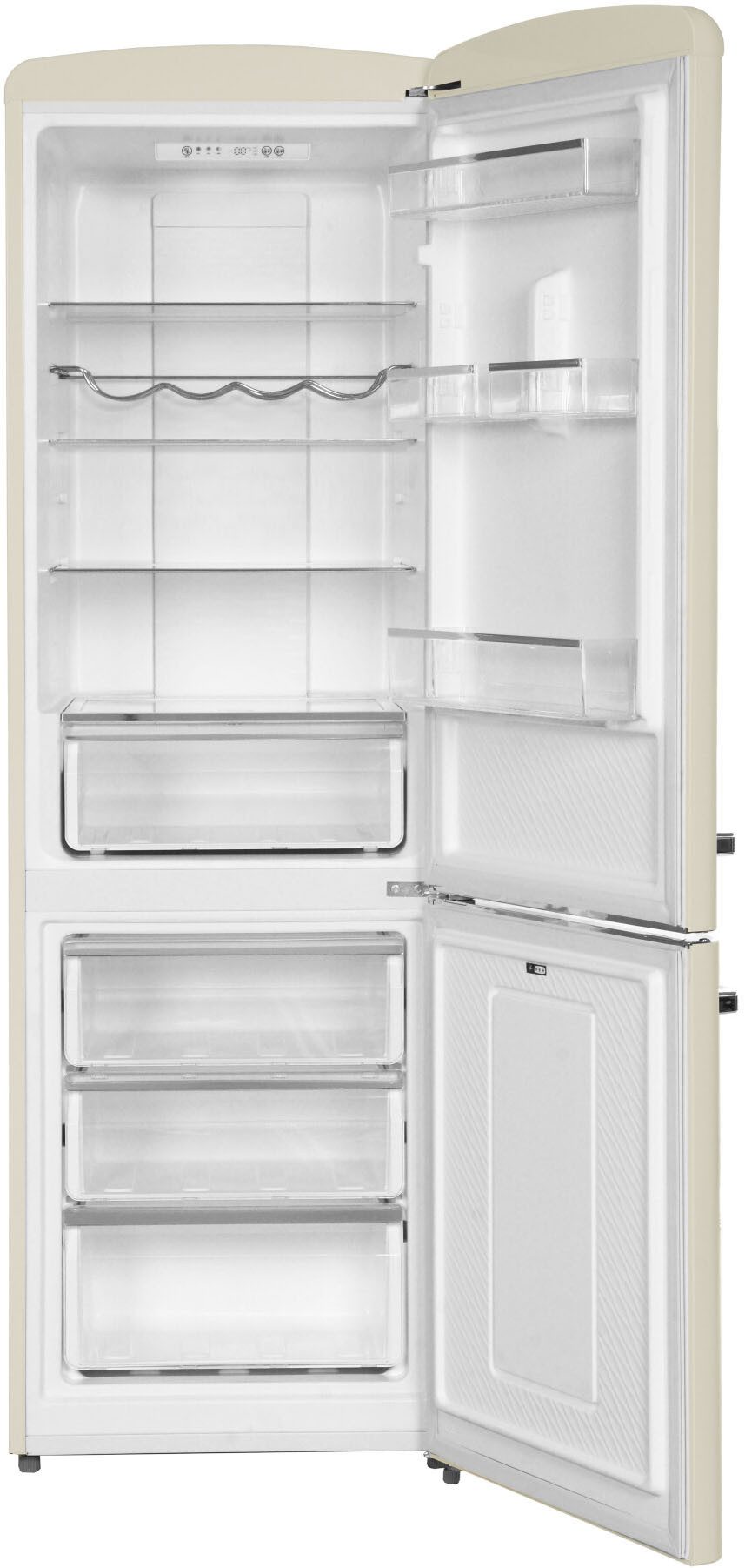 Amica Kühl-/Gefrierkombination Retro KGCR 387 109 B, 189 cm hoch, 60 cm breit, NoFrost