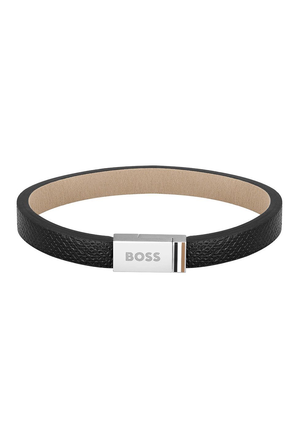 BOSS Armband Schmuck Edelstahl Armschmuck Lederarmband JACE