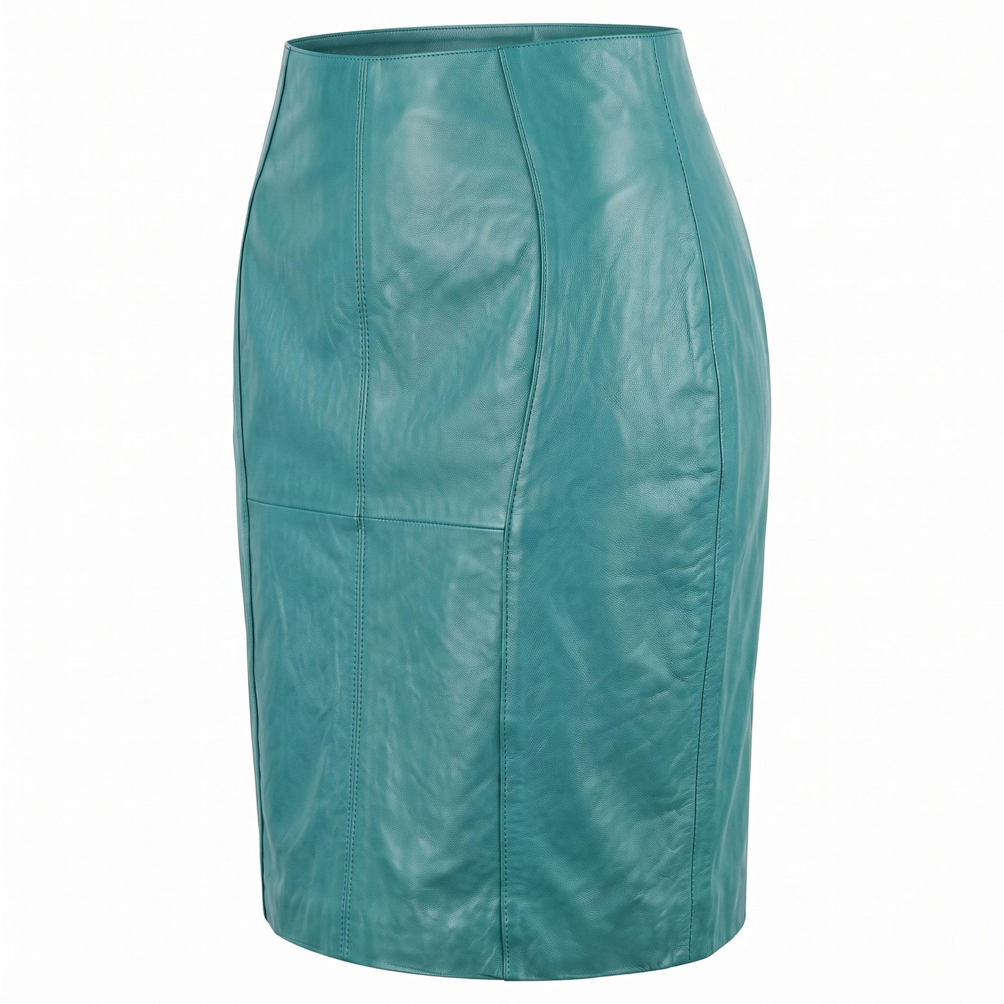 German Wear Lederrock Trend452R Midi Trendiger Midi Lederrock aus Lammnappa Business Rock echtleder – Bild 3 von 5