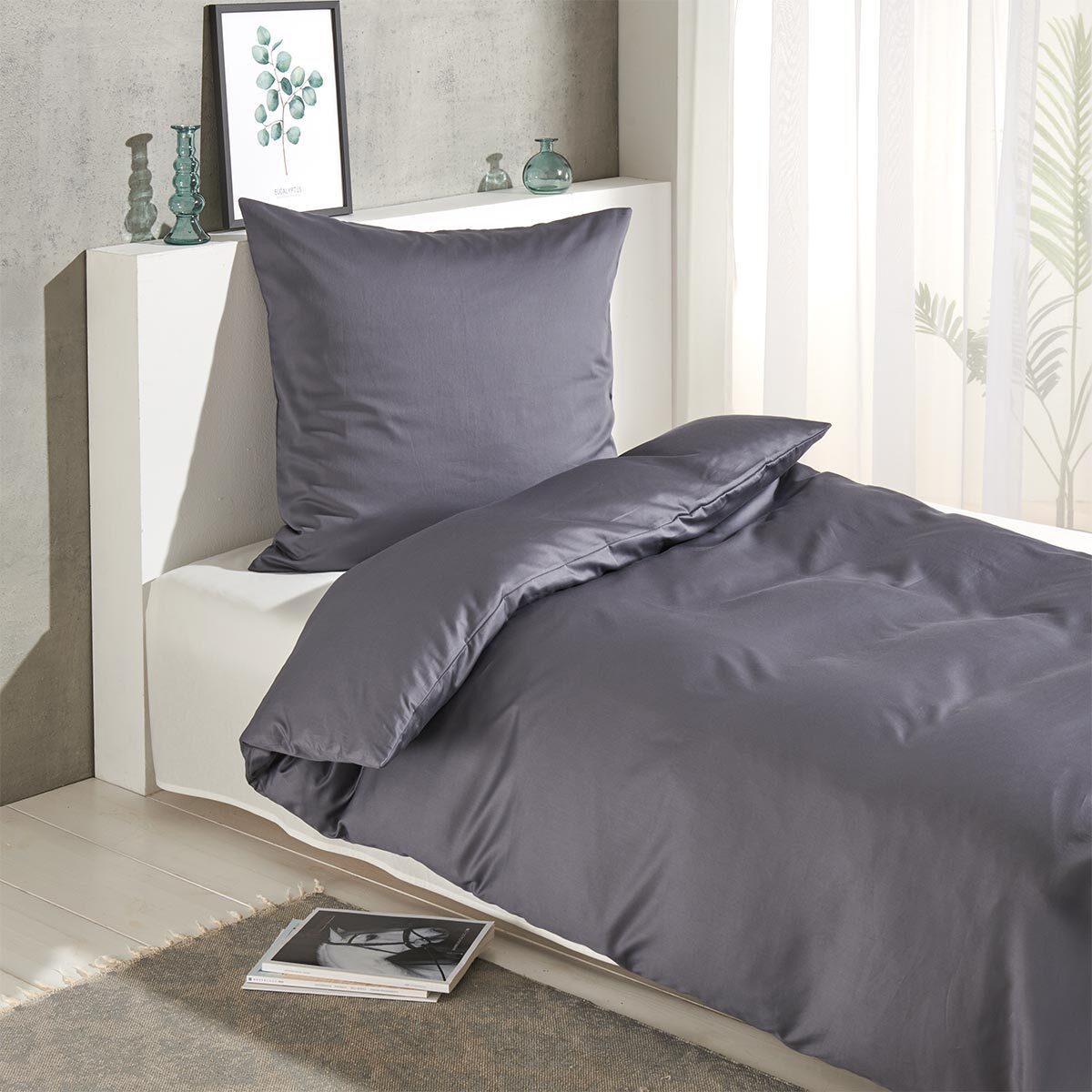 TRAUMSCHLAF Bettwäsche Pure, Mako Satin, 2 günstig online kaufen