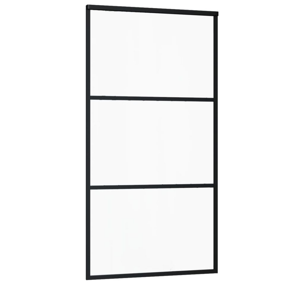 Thumbnail - vidaXL Schiebetür Schiebetür mit Beschlag ESG-Glas & Aluminium 102x205 cm (1-St)