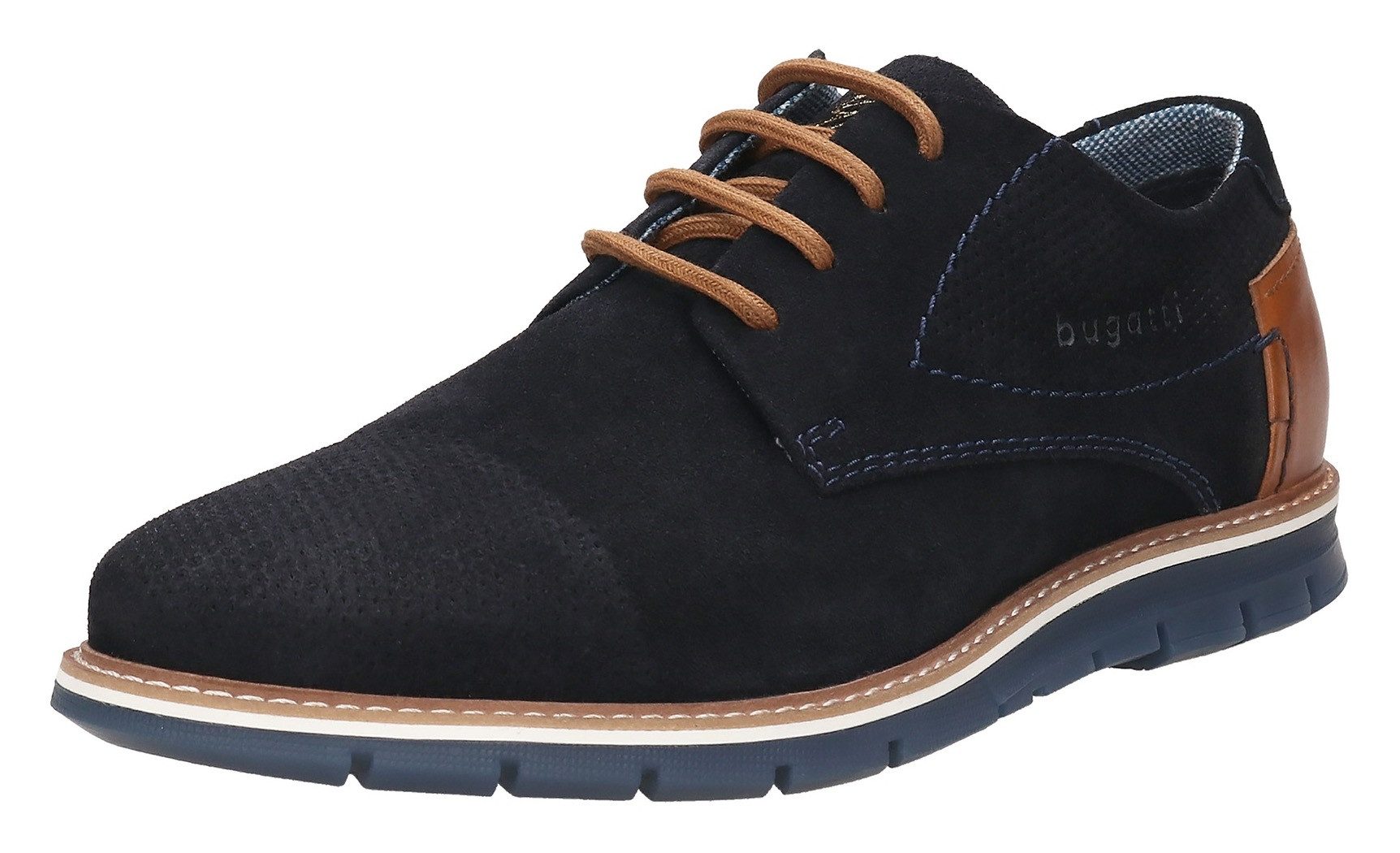 bugatti Schnürschuh, Freizeitschuh, Halbschuh, Sneaker mit Ziernähten günstig online kaufen